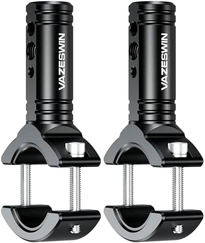 VAZESWIN 2 PCS Motorcycle Light Bar Mounts for 0.87"-1.65" Roll Bar Bumper