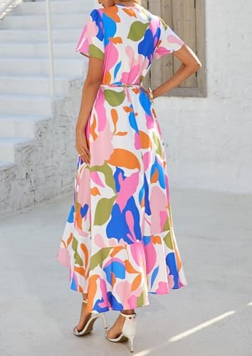 PRETTYGARDEN Women's Boho Floral Summer Maxi Dresses