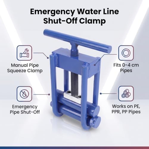 Qinlorgo Pipe Squeeze Off Tool Manual Water Line Shut Off Clamp,