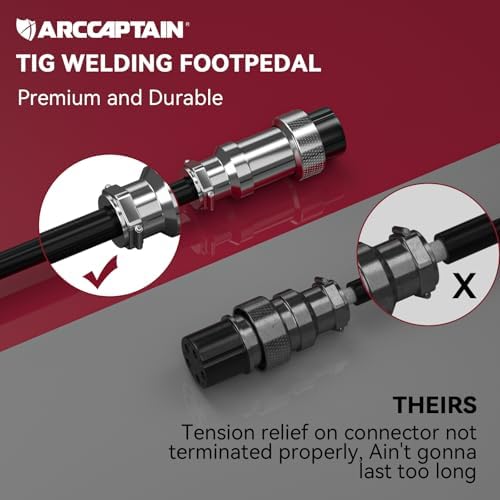 ARCCAPTAIN TIG 5-Pin Welding Foot Pedal for ARCCAPTAIN