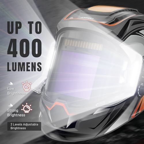 ANDELI Auto Darkening Welding Helmet with Light,with Internal Display
