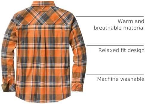 Legendary Whitetails Mens Flannel Long Sleeve Button Down 100% Cotton Shirt