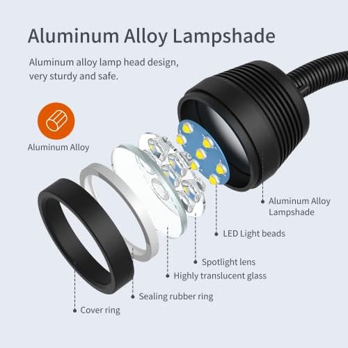 Magnetic Light, 14W Magnetic Lathe Lights, IP66 Waterproof Led Machine Lights 1400 Lumens for Lathe Lighting Milling Machine, Drill Press Lighting