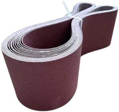 6x89 Inch Sanding Belts, 12Pcs 120 Grit Aluminum Oxide Abrasive Belts Multi-Grit Assortment for Wood & Metal Sanding/Polishing (12, 6x89 In-120Grit)