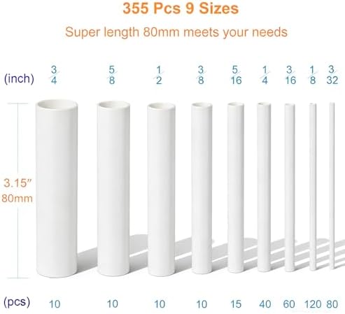 Heat Shrink Tubing Kit 355pcs Shrink Wrap Tube Waterproof Connectors