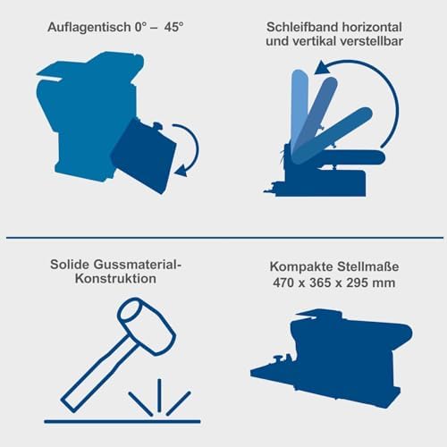 Scheppach Set Belt and disc Sander BTS800