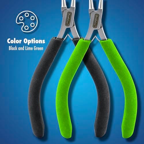 Beadalon Designer Series Slim Pliers - Flat Nose, Lime Green