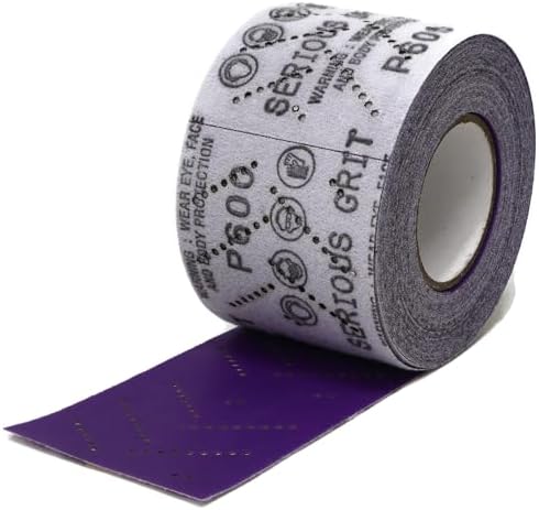 Serious Grit - P600 Grit Ceramic Hook & Loop Sandpaper Roll - 70mm x 12m
