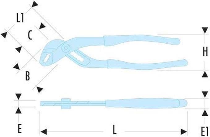 Facom 181A - Locking Twin Slip-Joint Multigrip Pliers