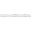 Starrett Full Flexible Steel Rule with Satin Chrome Finish, Quick Reading and Inch Graduation - 16R Graduation, 24" Length, 1/50" Thickness - C316R-24