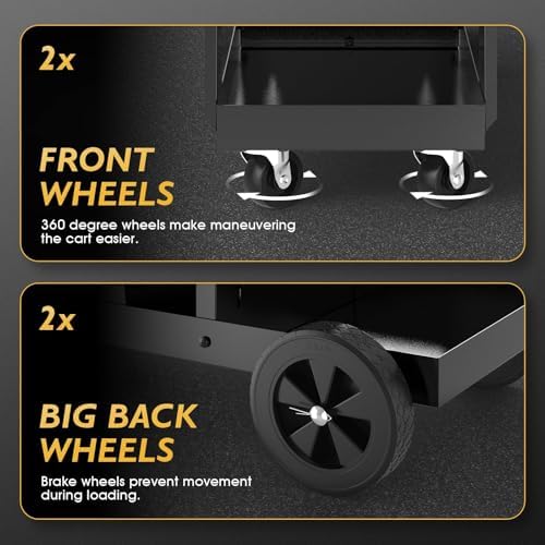 TOOLIOM 3-Tier Welding Cart with Tilted Top, 260 lb Capacity