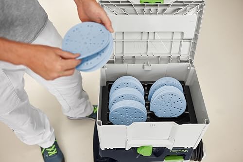 Festool 578192 Granat 6-Inch (150mm) Abrasive Systainer³ SYS-STF D150 GR-Set