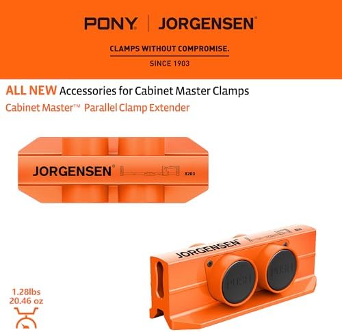JORGENSEN 36-Inch Parallel Bar Clamp 2-Pack & Parallel Clamp Extender