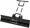 YITAHOME 48" Snow Pusher with Wheels, Snow Shovel for Driveway, Solid Tires