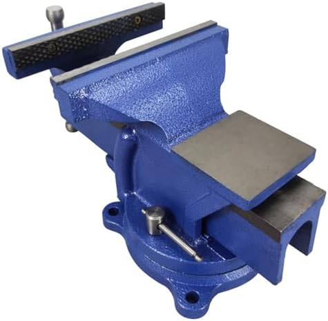8 Inch Milling Machine Vise Bench Clamp Vise with 360°Flexible Swivel Locking Base High Precision Milling Machine Bench Vise Industrial Grade Vise