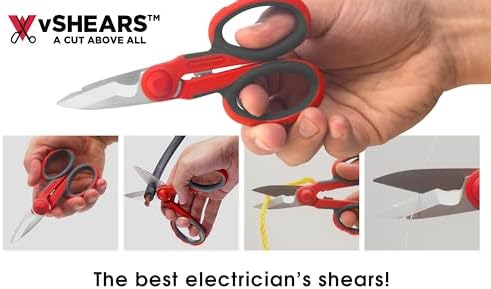 VAMPLIERS 2-PC Set 9" Linesman Pliers, Electrician Scissors + 10" Pouch
