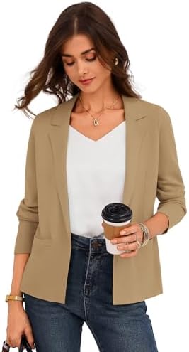 GRACE KARIN Womens Sweater Blazer Jackets Business Casual Work Cardigan
