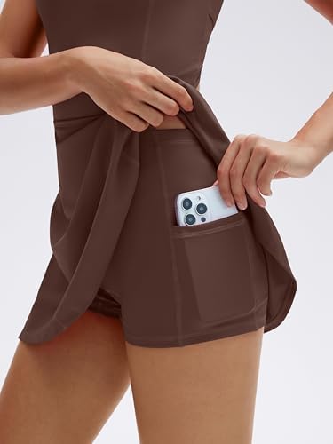 SUUKSESS Tennis Dress with Shorts Underneath Easy Peasy Athletic Dresses