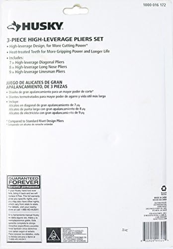 Husky 3-piece High-leverage Pliers Set