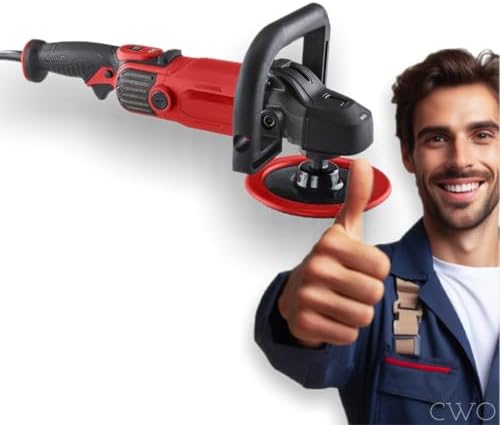 Electric Rotary Polisher/Sander Compatible with Bauer 12 Amp 7 In Variable Speed Corded Rotary Polisher/Sander (1913E-B) - Compatible with 3M, Meguiar's, Chemical Guys, Rupes & Wolfgang Polishing Pads