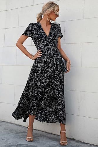 PRETTYGARDEN Women's Boho Floral Summer Maxi Dresses