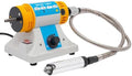 Jewelry Polisher, Stepless Speed Regulation Bench Buffer Grinder Polishing & Buffing Machine Multi-Function Bench Buffer Polisher DIY Polishing Machine-Fiber/Cloth/Emery Wheel-up to 10000rpm