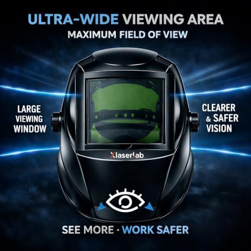 Laser Welding Helmet OD8+ – Large Viewing Area, Adjustable Fit, Infrared Protection Safety Mask for Laser Welding, Cutting, Cleaning & Marking