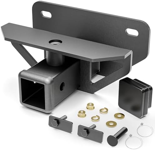 YZONA Tow Hitch 2 Inch, for Ram Hitch Trailer Kit, Class 3 III Rear Bumper Towing Receiver Compatible with 2003-2018 Dodge Ram 1500 & 19-24 Ram 1500 Classic & 03-13 Ram 2500 3500 Tow Combo with Cover