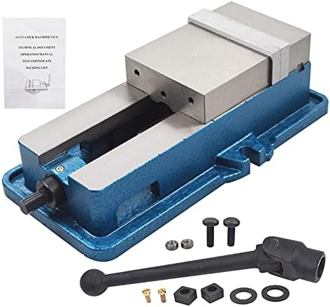5In x 4.92In CNC Milling Machine Vise Lockdown Bench Vise, High Precision Clamping