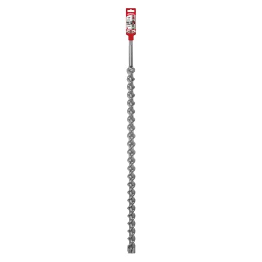 Diablo Rebar Demon SDS-Max 4-Cutter Carbide-Tipped Hammer Drill Bit - 1-3/8" Diameter, 36" Length, 31" Working Length - DMAMX1350