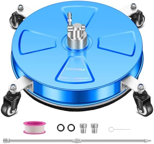 LidoDola 16'' Pressure Washer Surface Cleaner Blue, Power Washer Accessory