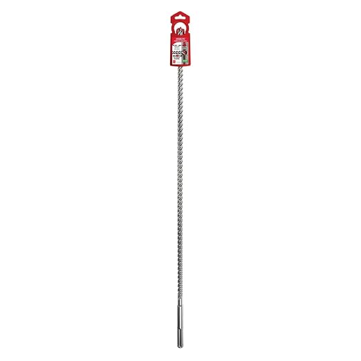 Diablo Rebar Demon SDS-Max 4-Cutter Full Carbide Head Hammer Drill Bit with Tri-Metal Fusion Welding - 9/16" Diameter, 36" Length, 31" Working Length - DMAMX1080
