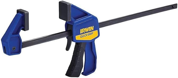 IRWIN QUICK-GRIP Bar Clamp, One-Handed, Mini, 12-Inch (1964744), Blue