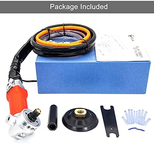 Air Wet Stone Polishers 4 Inch Pneumatic Water Grinders Air Powered Wet Sander with Rear Exhaust 5500 Rpm for Granite Marble Concrete Polishing