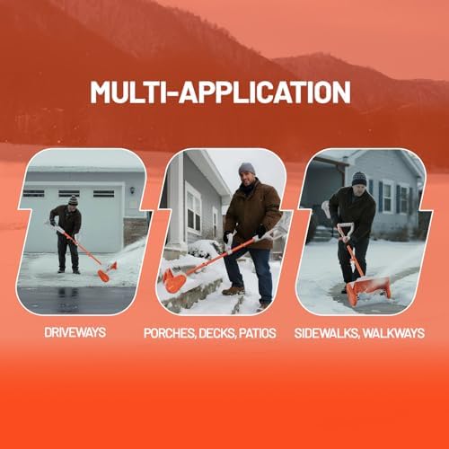 Litheli 20V Cordless Snow Shovel, 13-Inch Battery-Powered Snow Blower with 4.0Ah Battery, Easy to Use Snow Removal for Driveways, Sidewalks, Decks & Patios