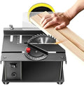 Mini Precision Table Saw Set, 0-90° Angle Sliding Polisher Machine, Woodworking Sliding Cutting Machine Mini Table Saw 200W For Crafts Speed 4200-8500rpm Diy Hobby Model Cutting Bench Saw