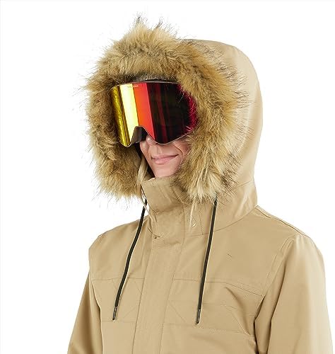 Volcom Women's Fawn Insulated Snowboard Ski Winter Hooded Jacket
