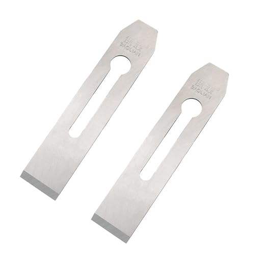 2 Pack 38MM / 1.5inch Wide Replacement Bench Plane Blades Iron Plate Knife for Woodwork Hand Planer Carpentry Edge Trimming Saw DIY Tool Set Parts Accessories…