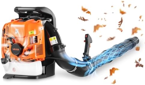 VEVOR 75.6CC 4-Stroke Backpack Leaf Blower Gas Powered