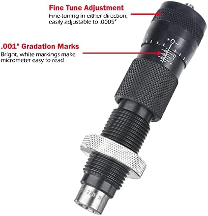 Forster Products Bench Rest Ultra Micrometer Seater Die, Adapts to Most Reloading Press, Reloading Equipment, with .001" Gradation Marks
