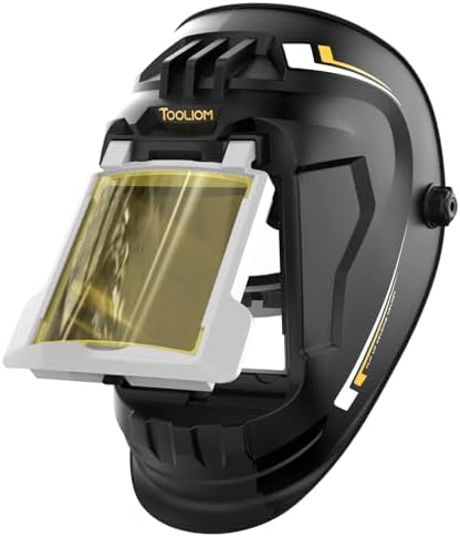 TOOLIOM Flip-Up 5 x 4.3 Lens Welding Helmet for MIG, TIG and Stick