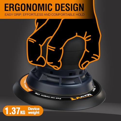 MAXXT Electric 5mm Random Orbital Sander with Tool Case, Variable Speed Palm Sander with Brushless Motor, 5&6Inch Sanding Pads, Sanders for Woodworking, Primary Wood and Panel Processing