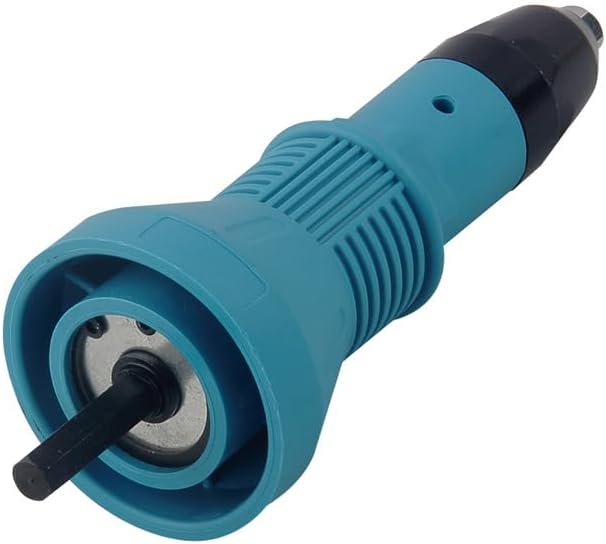 Cordless Electric Rivet Gun Adapter Kit Rivet Nut Drill Adaptor Riveting Tool Insert Nut Hand Tool Power Machine Accessories Blue