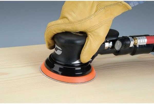 Dynabrade (56819) Dynorbital Supreme 5" (127 mm) Diameter Random Orbital Sander, Central Vacuum | Proportionate 3/16" (5 mm) Diameter Orbit | 12000 RPM Pneumatic Motor