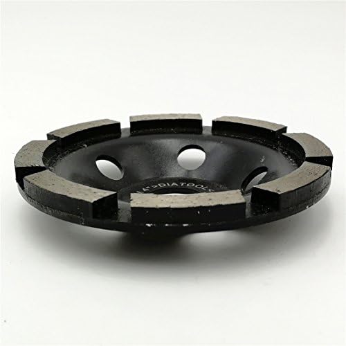 SHDIATOOL 4 Inch Single Row Diamond Grinding Cup Wheel for Concrete Granite Marble Masonry Brick Fits 5/8 Inch Arbor