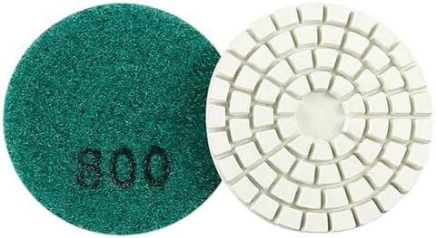 Diamond Polishing Pad, 2 inch 50 mm 800 Grit Sanding Discs for Grinder & Polisher, Hook and Loop Backing Pad for Grinding Buffing Granite Marble Concrete Stone (1 Piece)