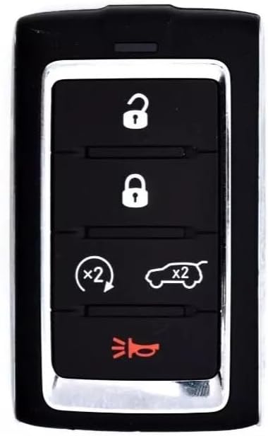 5 Button Remote Keyless Entry Smart Key Replacement for Jeep Grand Cherokee L, Grand Cherokee, Wagoneer, Grand Wagoneer 2021 - 2024 FCC ID: M3NWXF0B1 IC: 7812A-WXF0B1 PN: 68469565AA