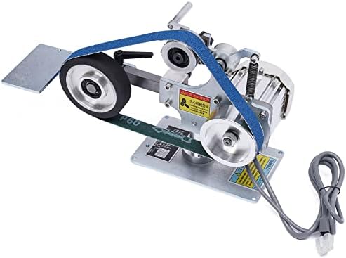 Abrasive Belt Machine 30'' x 1'' DIY Desktop Belt Sander Vertical Horizontal Belt Polisher Sharpener Grinder with Brushless Motor 550W Fixed Angle Sharpening Polishing Machine