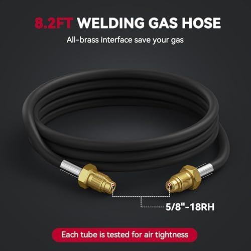 ARCCAPTAIN Argon/CO2/Helium Regulator with 8.2FT Inert Gas Welding Hose