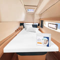 JS Sanders AFT Berth Boat Sheet 3 Pcs 600 TC Egyptian Cotton,White Stripe